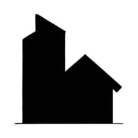 Architecture building construction design home house illustration silhouette structure urban 3d shape vector