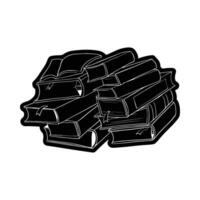 Stack of books pile reading study library education knowledge literature learning textbook open close read silhouette vector