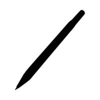 Black graphic pencil tool design drawing illustration outline art write equipment single object isolated simple silhouette vector