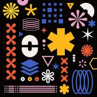 geometric abstract shapes, design vector