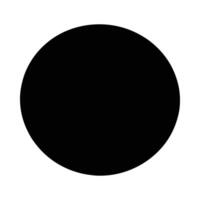 Isolated black circle on a white background perfect for design elements or abstract concepts. vector
