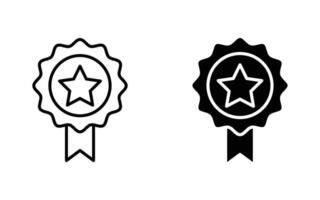Certificate badge icon. Premium quality. Seal stamp. Achievement badge. Profile Verification. Quality mark. vector