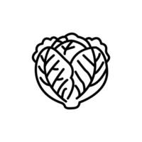 Cabbage icon design template for apps and websites. vector