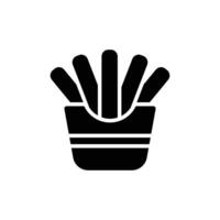 french fries icon, isolated icon in light background, perfect for website, blog, logo, graphic design, social media, UI, mobile app vector