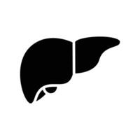 Liver icon in trendy flat style isolated on white background. Symbol for your web site design, logo, app, UI. vector