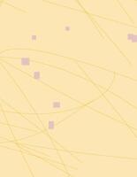 Abstract Composition of Intersecting Lines and Pastel Squares on a Pale Yellow Background vector