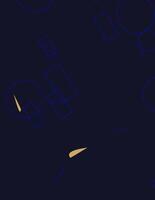 Abstract Composition of Geometric Shapes and Lines on a Dark Background vector