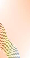 abstract background with Pride wavy lines in Gradient color vertical design vector