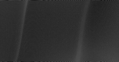 Abstract wavy, waving, billowy and undulating texture lines on black background pattern design vector