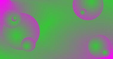 Gradient style background with Pink Green Gradient spheres illustration Abstract design vector