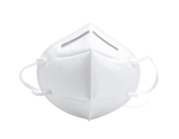Protective Face Mask on Black Background png