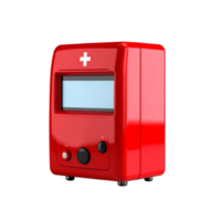 Portable Medical Device with Display Screen on Black png