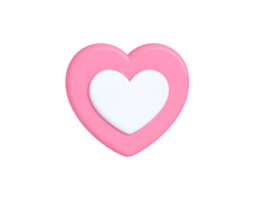 Heart Shape with Frame on Black Background png