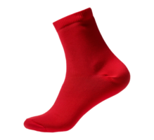 Isolated a red socks on a transparent background png
