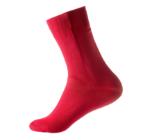 A pair of red socks on a transparent background png