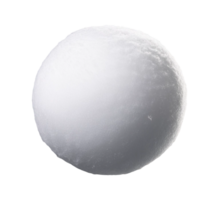 Round Packed Snowball Isolated png