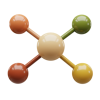 Glossy Sphere Connections in 3D with Smooth Seafoam Tubes png