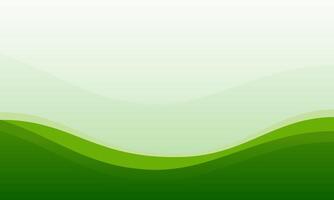 Smooth Flowing Gradient Backdrop in Shades of Green for Organic Themes vector
