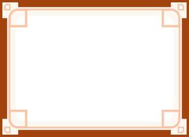 Elegant Brown and Peach Border Frame for Certificates and Document Design vector