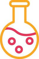 Flask Line Icon Design vector