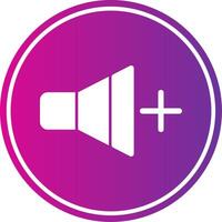 Volume Up Gradient Circle vector