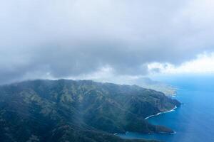 An Aerial view of Hiva Oa in the Marquesas Islands, French Polynesia photo