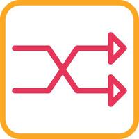 Shuffle Icon Design vector