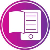 Electronic Book Circle Gradient vector