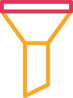 Filter red and yellow design vector