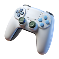 Sleek White Gaming Controller Isolated on Transparant background for Design png