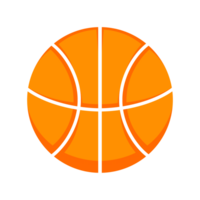 Basketball illustration with modern design. Basketball icon with orange color for graphic element template png