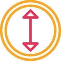 Direction Line Two Color vector