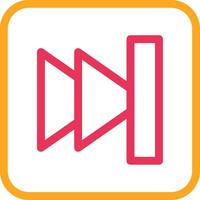 Skip Button Icon Design vector