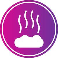Smoke Glyph Design vector