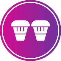 Bongo Glyph Gradient Circle Icon vector