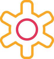 Settings Two Color Desgin vector