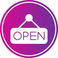 Open Glyph Circle vector