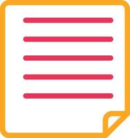 Document Line Icon Design vector