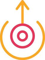 Up Arrow red and yellow design vector
