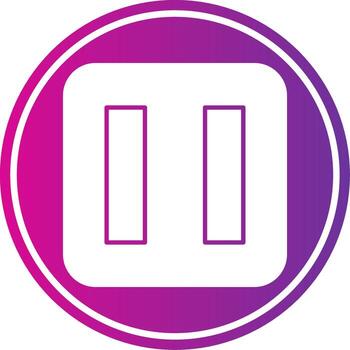Pause Button Gradient Circle vector