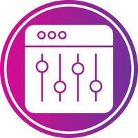 Equalizer Gradient Circle vector