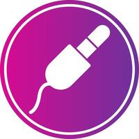 Audio Jack Glyph Gradient Circle Icon vector