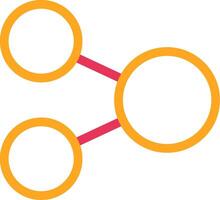 Connection Two Color Desgin vector