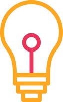 Bulb Two Color Desgin vector
