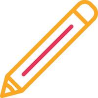 Pencile red and yellow design vector