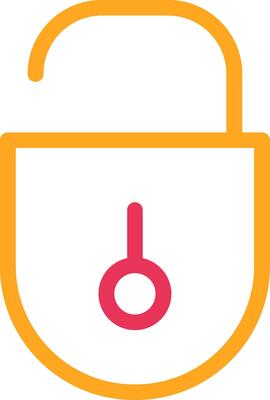 Unlock red and yellow design