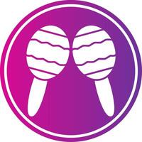 Maracas Gradient Circle vector