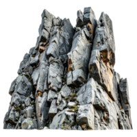 Rocky mountain formation with sharp edges and textures png