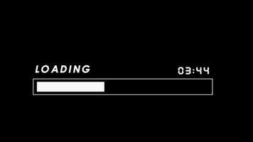 Loading timer 0 to 5 second animation video