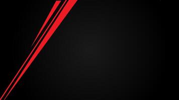 Red and black line abstract motion background with glowing lights and copy space. animation 4k video